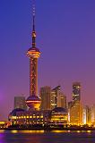 Pudong district by night, Shanghai, China